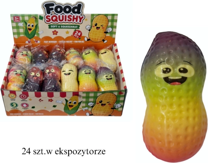 Antystresowy gniotek fidget w kształcie orzeszka ziemnego - 1 szt.