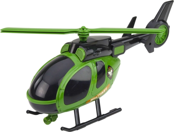 Helikopter i sportowe auto wojskowe do różnych misji