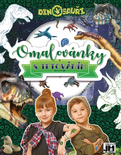 Kolorowanka z tatuażami Dinozaury