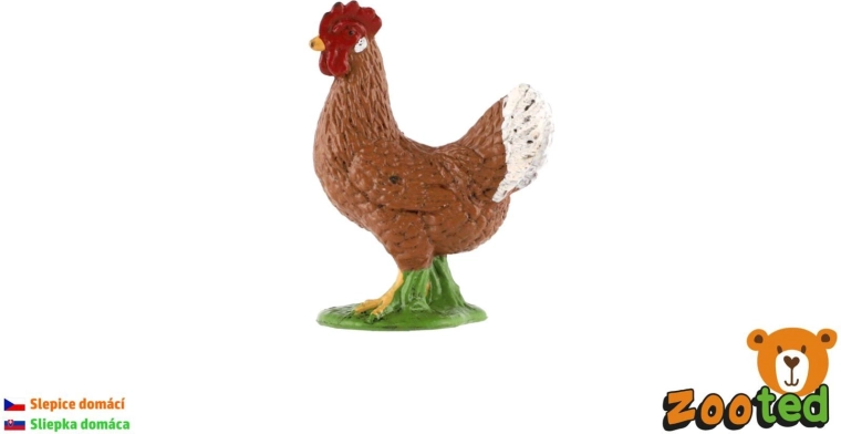 Figurka kury domowej 4 cm