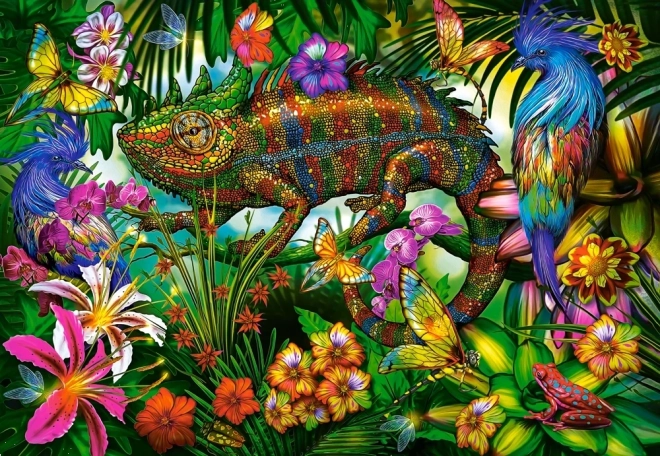Puzzle 1500 elementów Color Competition kameleon