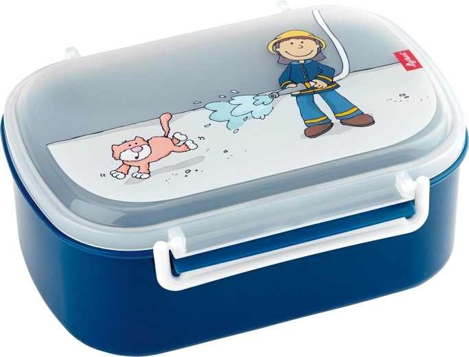 Dziecięcy lunchbox Sigikid strażak, BPA free, 17 × 11 × 7 cm