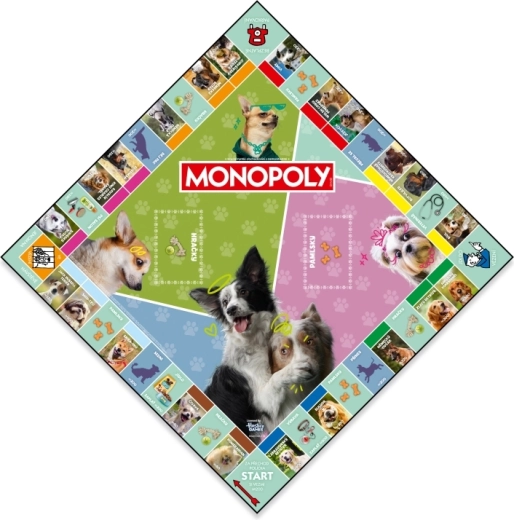 Plansza pełna ras psów