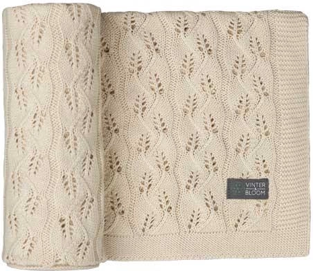 Vinter & Bloom kocyk moment organic linen beżowy
