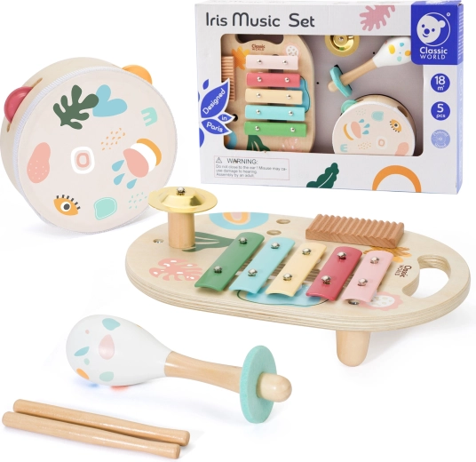 Classic World zestaw instrumentów muzycznych dla dzieci 5 szt.
