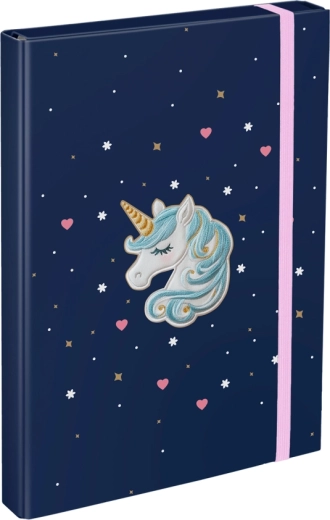 Teczki na zeszyty A4 Unicorn Gold BAAGL