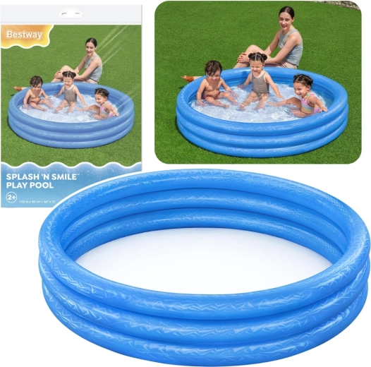 Dziecięcy dmuchany basen Bestway Splash N Smile 152 cm niebieski