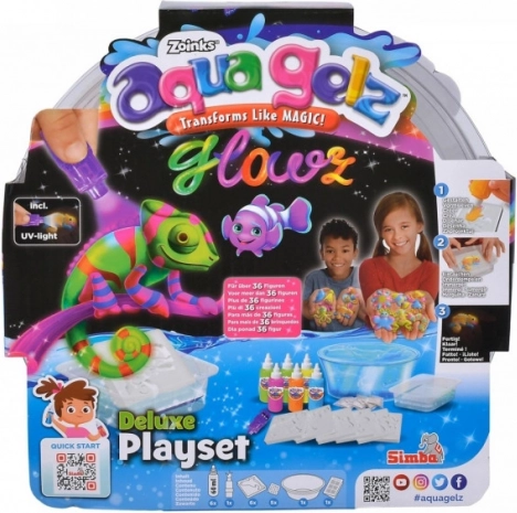Aqua Gelz Deluxe zestaw świecący w ciemności
