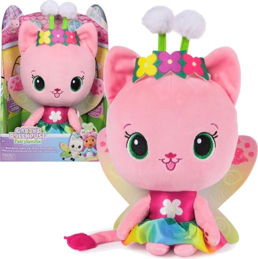 Spin Master Gabby’s Dollhouse pluszowa wróżkowa kotka Wróżkicia interaktywna 35 cm
