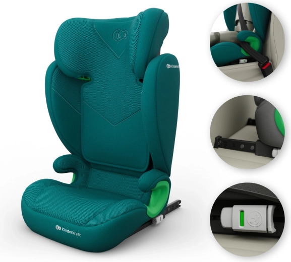 Stabilny ISOFIX ze wskaźnikami prawidłowego montażu