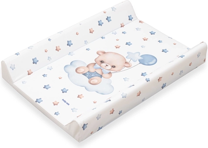 Mata do przewijania Baby Mix Miś niebieska 47 × 70 cm
