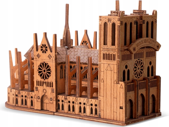 WOODEN CITY drewniane puzzle 3D katedra Notre-Dame, 96 elementów