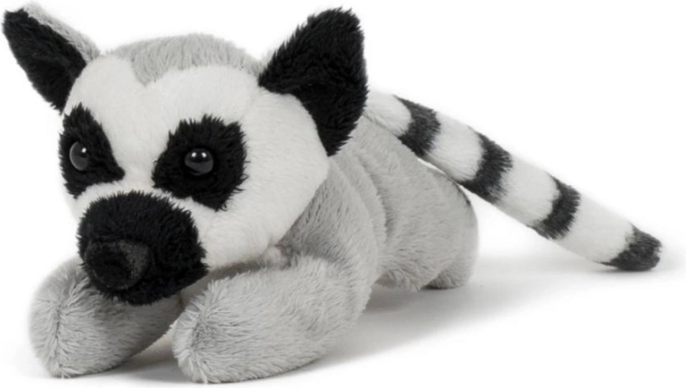 Pluszowy lemur katta leżący 18 cm