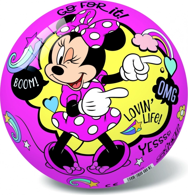 Piłka różowa i fioletowa z Disney Minnie