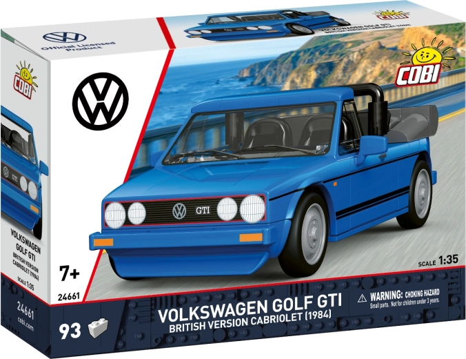 Cobi Volkswagen Golf GTI Cabriolet 1984 wersja brytyjska 1:35 (93 elementy)
