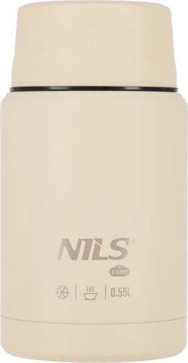 Nils camp termos na jedzenie NC3807 beżowy 550 ml
