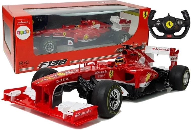 Wyścigowy samochód Formuły 1 Ferrari F138 czerwony 1:12