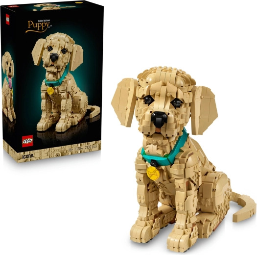 LEGO Icons szczeniak golden retrievera