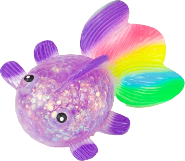 Błyszczący efekt i tęczowa płetwa