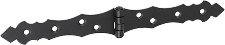 Francuski ozdobny zawias 250 × 34 × 2 mm czarny