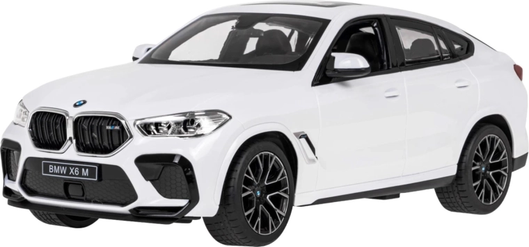 Zdalnie sterowany samochód BMW X6 M 1:14 Rastar biały - 1 szt.
