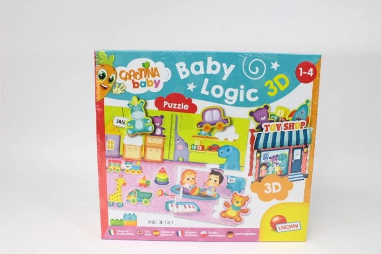 Lisciani Carotina Baby Logic 3D puzzle dla najmłodszych