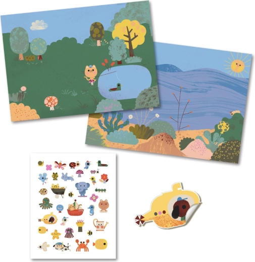 Dwie pięknie ilustrowane sceny