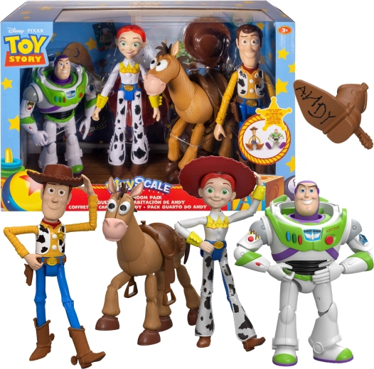 Disney Pixar Toy Story 5 – zestaw figurek akcji: Chudy, Jessie, Buzz Rakietowiec i mustang