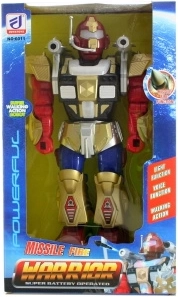 Interaktywny plastikowy robot na baterie