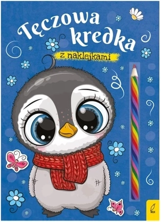 Pingwin – kolorowanki z tęczową kredką