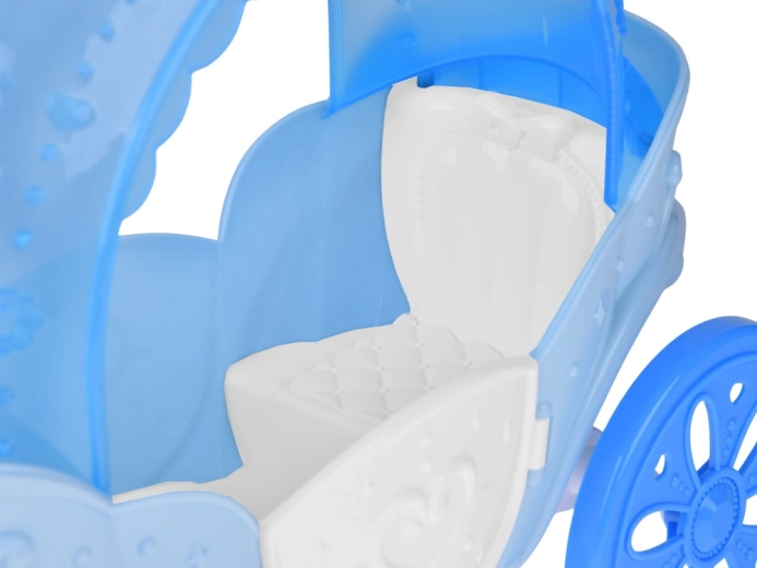 Bajkowa kareta z toczącymi się kołami