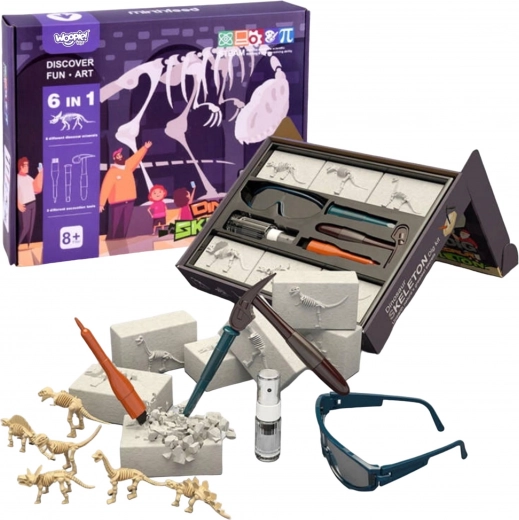 Woopie Mały archeolog – wykopaliska 6 szkieletów dinozaurów