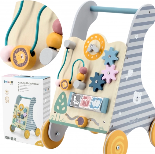 Drewniany edukacyjny chodzik Viga Toys dla dzieci