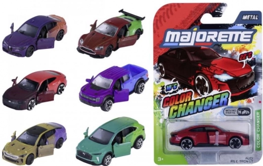 Autko z efektem zmiany koloru Color Changers, metalowy model 7,5 cm
