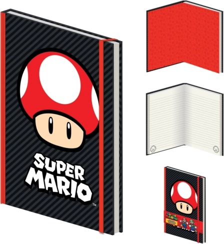 Super Mario notes A5 premium Grzyb