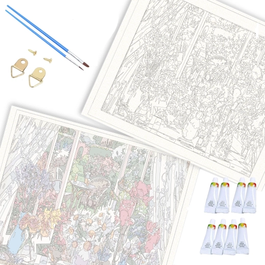 Napięte na drewnianym blejtramie