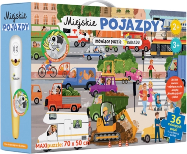 Mówiące puzzle Kakadu – pojazdy miejskie