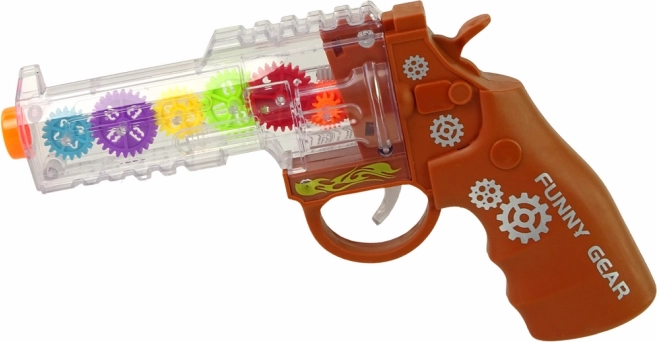 Zabawka Pistolet z Efektami Świetlnymi i Dźwiękowymi Brązowy
