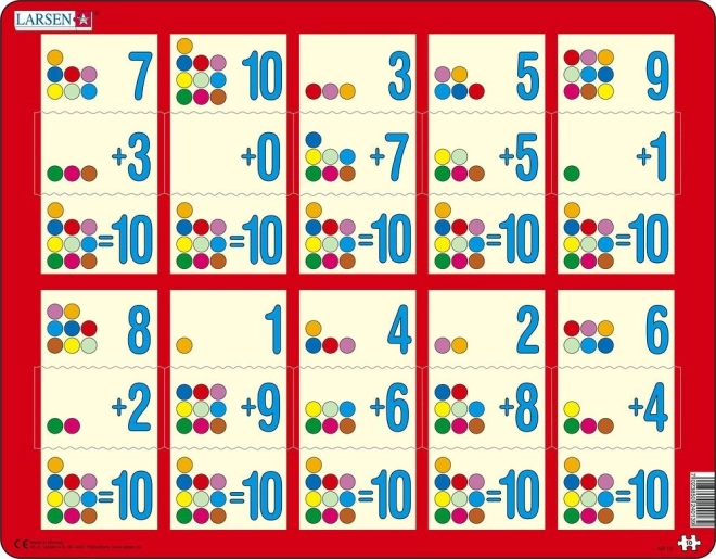 Puzzle Larsen dodawanie do dziesięciu III, 10 kawałków