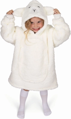 Przytulna dziecięca bluza z kapturem w stylu kocyka Cozy Noxxiez Owieczka