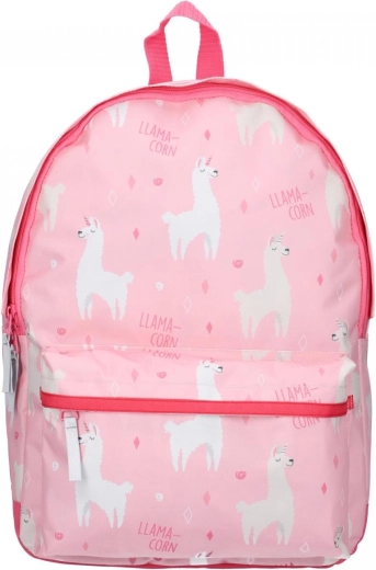 Uroczy różowy design z lamą