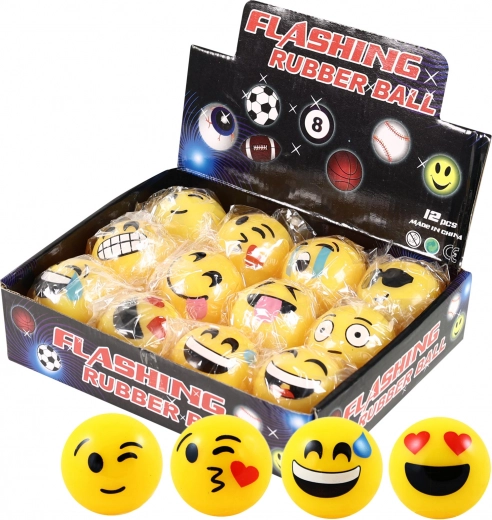 Świecąca gumowa piłeczka skacząca 5,2 cm