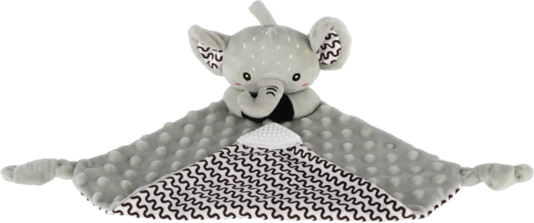 Kojące minky z kropkami 3D