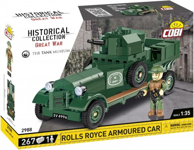 Klocki Historyczna Kolekcja Rolls-Royce Samochód Opancerzony 1920 Wzór Mk I