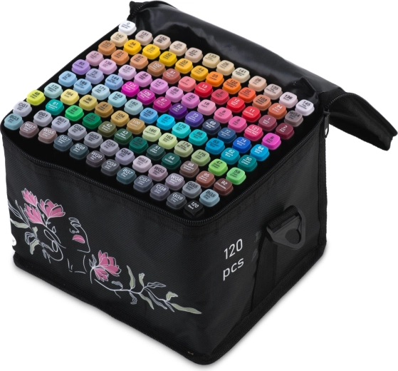 120 nasyconych kolorów w przenośnym etui