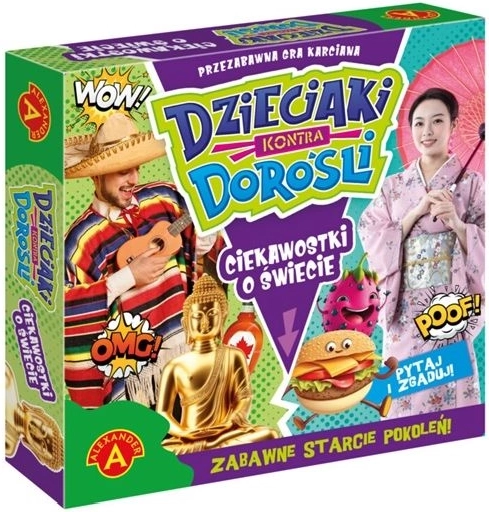 Dzieciaki kontra dorośli: Ciekawostki o świecie – rodzinna gra karciana