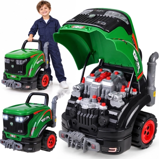 Interaktywny traktor z warsztatem małego mechanika