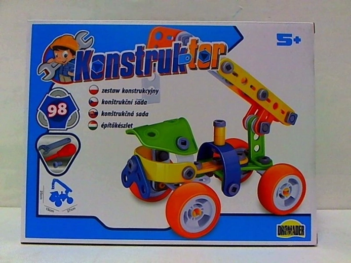 Konstrukcyjny zestaw do budowy – pojazd (98 elementów)