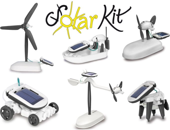 JAMARA solarny zestaw konstrukcyjny 6 w 1 czarno-biały