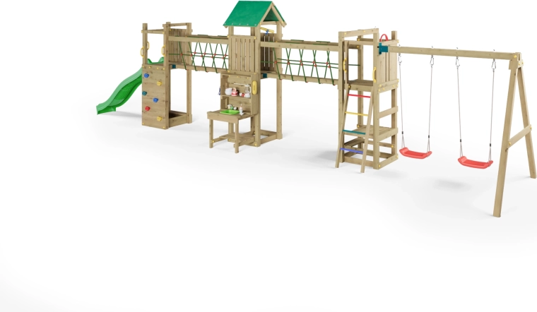 Ścianka wspinaczkowa z liną dla rozwoju umiejętności